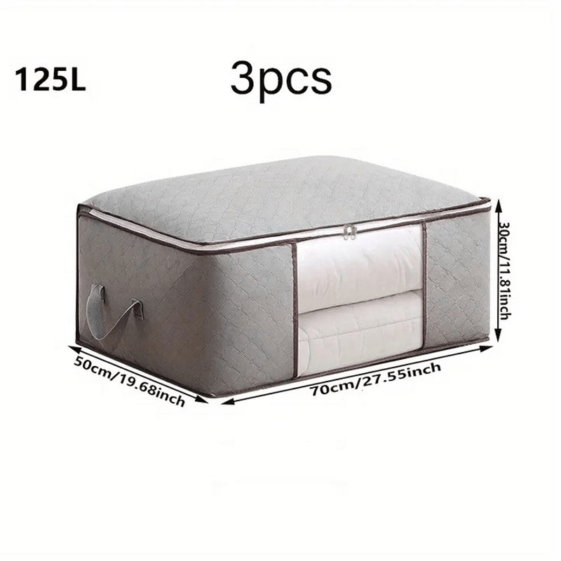 Large Capacity Clear Quilt Storage Bag Non Woven Lightweight Clothes Quilt Bag