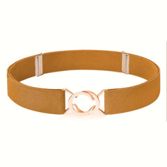 Women's Elastic Waistband with Adjustable Metal Buckle