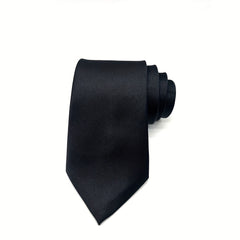 3 15'' Solid Necktie For Men Group Necktie Ribbon Necktie Solid Neck Tie For Men