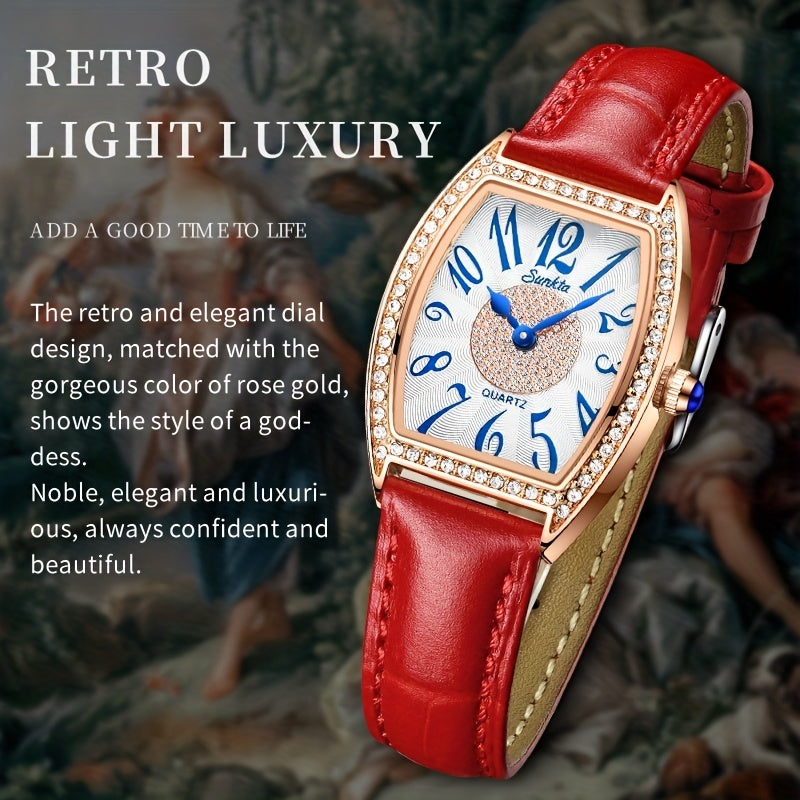 LIGE Girls Youth Gift Watch Oval Appearance Waterproof Female Students Watch