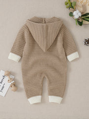 Baby Onesie Sweater Newborn Hooded Long Sleeve Casual Jumpsuit