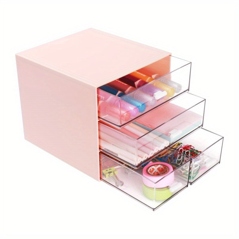 Desk Organizer With Drawer Desk Storage Box With 4 Drawers