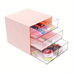 Desk Organizer With Drawer Desk Storage Box With 4 Drawers