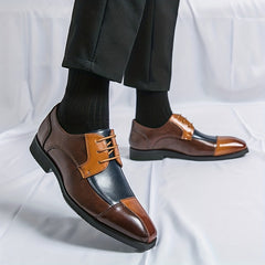 Men's Block Derby Shoes Office Business Formal Events