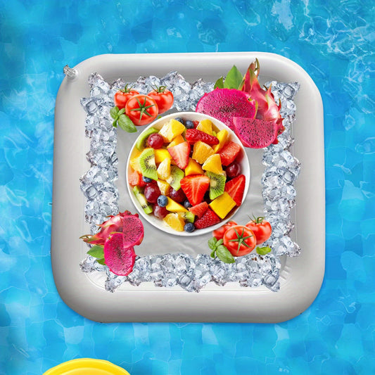 Inflatable Pool Serving Tray Drinks Snacks for Parties Picnics Camp