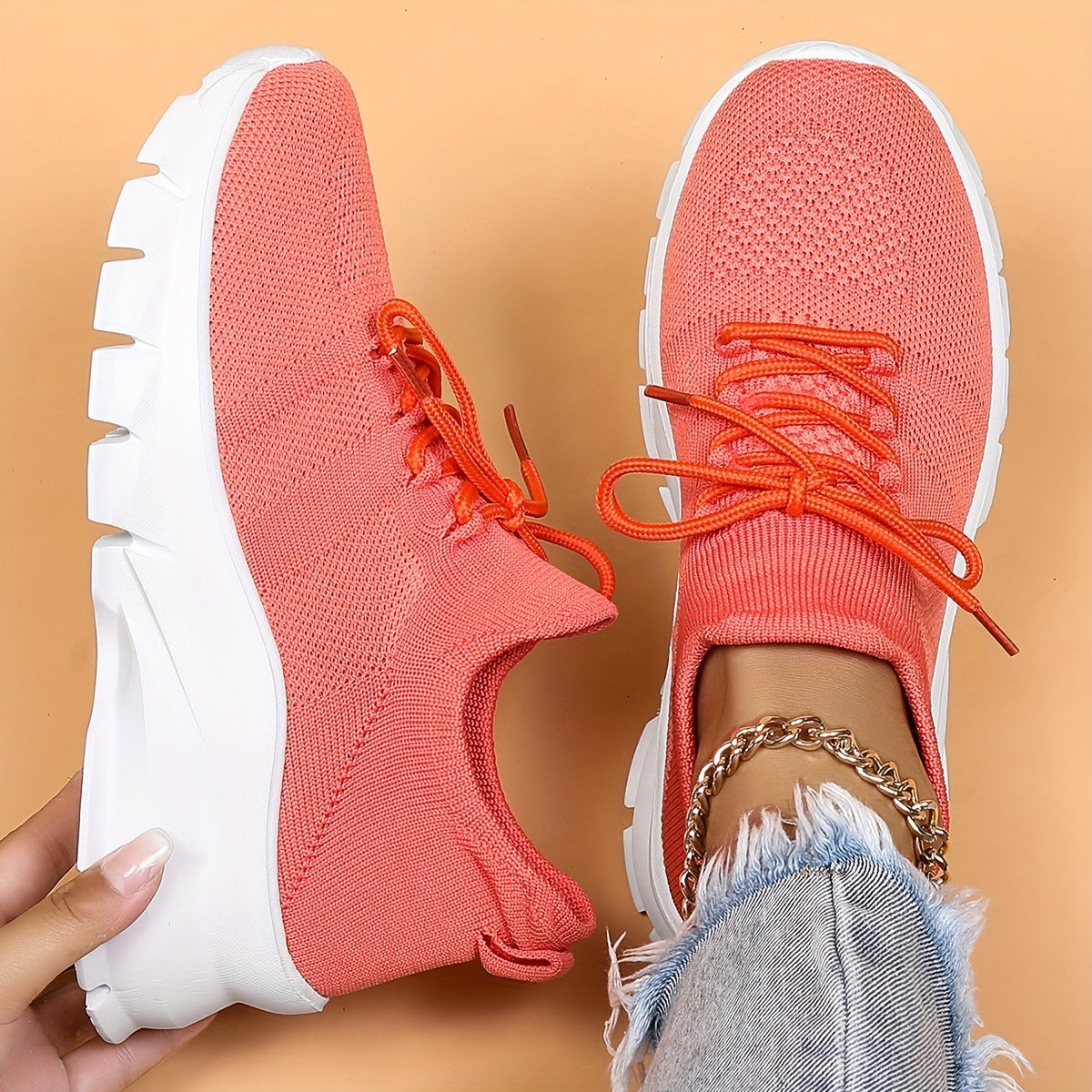 Women's Chunky Sneakers Breathable Lightweight Travel Shoes