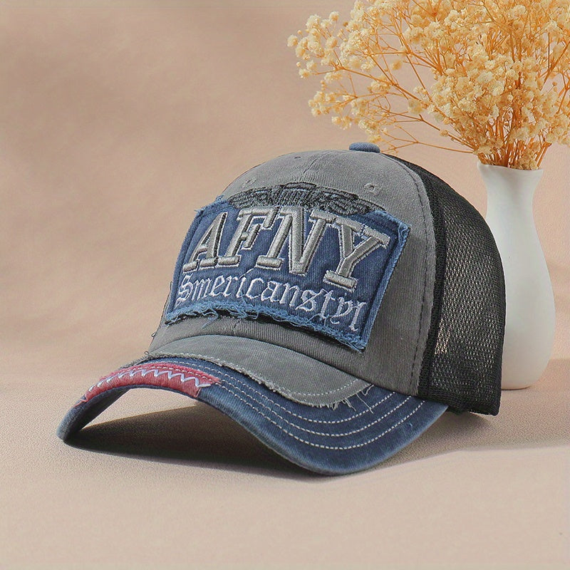 AFNY Vintage Mesh Trucker Hat Embroidered Baseball Cap