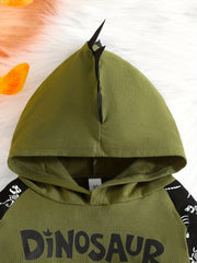 Boys Dino Hoodie & Jogger Set, Kids Clothes
