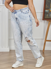 High Rise Tapered Leg Jeans