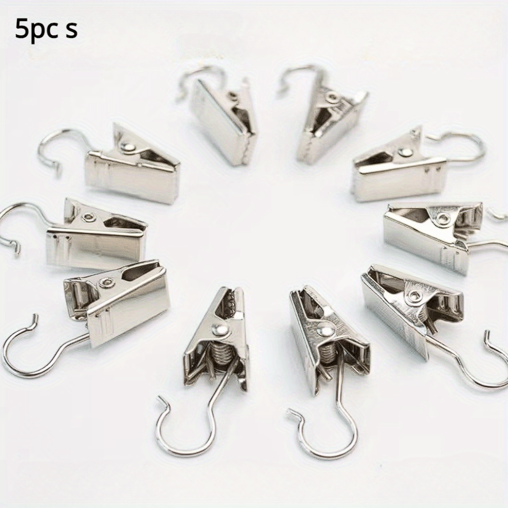 Stainless Steel Curtain Clips 10 Pack