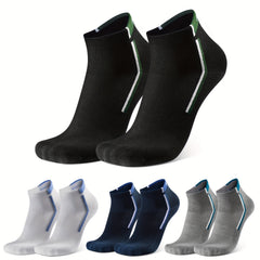 4 Pairs Warm Men's Ankle Socks Moisture Wicking Deodorant Size 43 46