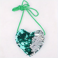 Kids Sequin Lanyard Crossbody Bag & Coin Purse