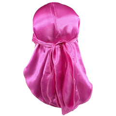 3pcs Flag Pattern Durag With Long Tail Silk Like Satin Durag