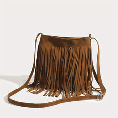 Vintage Tassel Fringe Crossbody Bag Ethnic Style Shoulder Bag