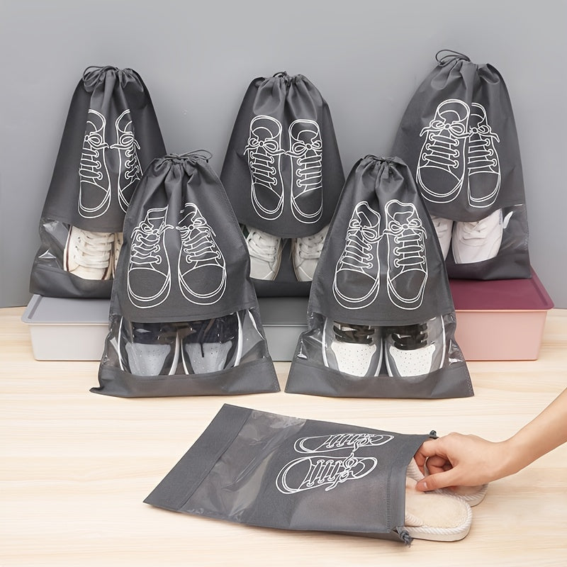Travel Shoe Bag Keep Shoes Dust-Free & Organized Durable Rope Pouch