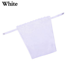 Lace Trim Anti Peep Invisible Strapless Bra