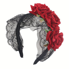 Girl s Halloween Rose Flower Headband For Children