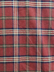 Plaid Print Long Sleeve Button Up Tunic Shirt Top