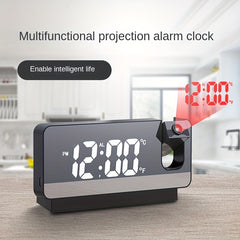 Projection Alarm Clock Digital Wall Clock 180 Projector Dimmer USB Plug