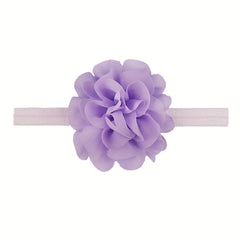 Kids Plain Flower Elastic Hair Band Baby Hair Accessories