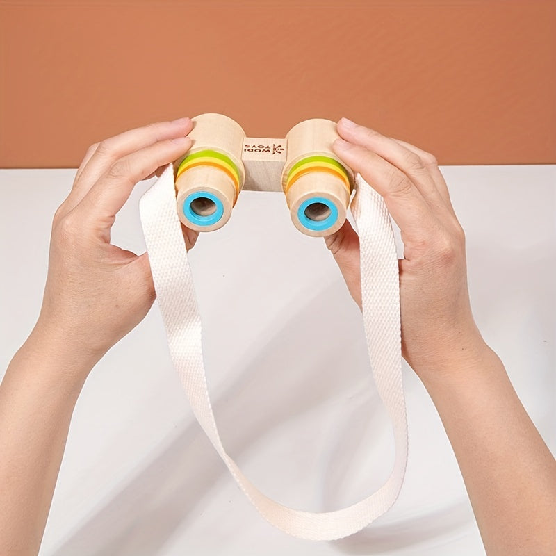 Kids Wooden Binoculars Educational Toy