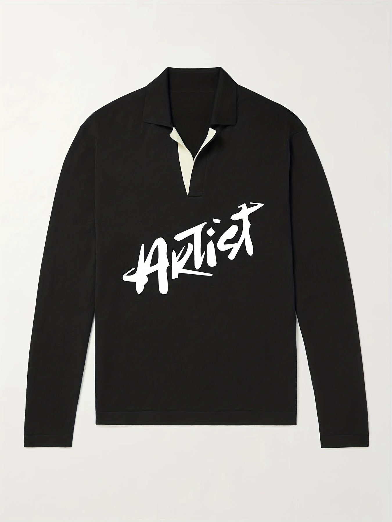 Artist Knit Polo Men's Pullover Sweater Winter Autumn