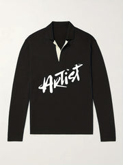 Artist Knit Polo Men's Pullover Sweater Winter Autumn