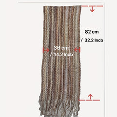 Vintage Tassel Shawl Thin Knitted Wraps Beach Cover Up