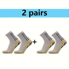 2 Pairs Men's Sports Socks Breathable Non-Slip Thickened