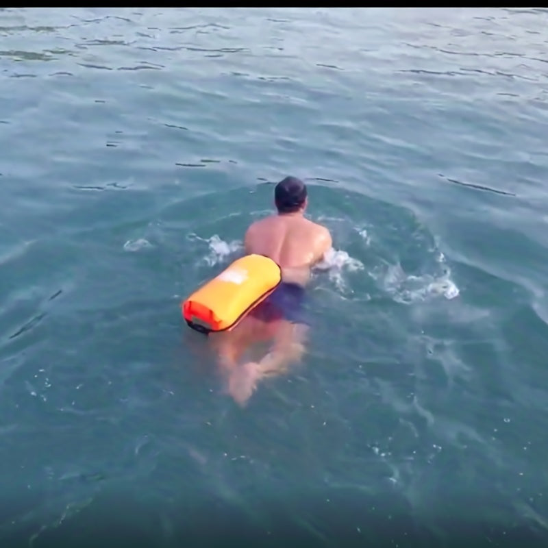 20L Dry Bag Swimming Buoy High Dual Airbag Safety Buoy for Outdoor Water Sports