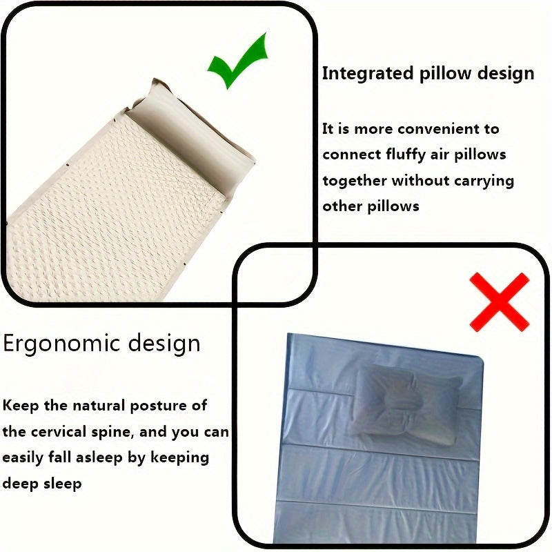Outdoor Camping Polka Dot Inflatable Mattress