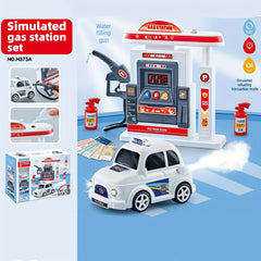 Gas Station Plastic Model Kit Simulation Cartoon Scale 1:32