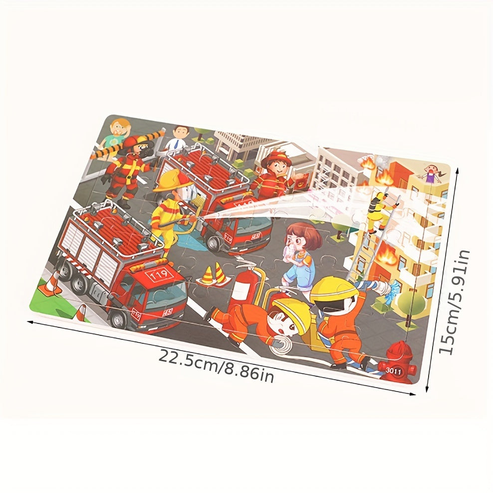 30pcs Wooden Puzzle Set for Kids Early Education Toys