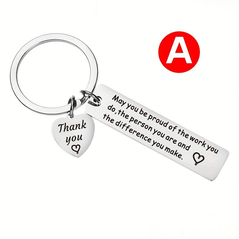 Stainless Steel Keychain Holiday Pendant