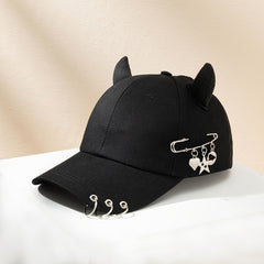 Personality Men's Horn Baseball Cap Hat