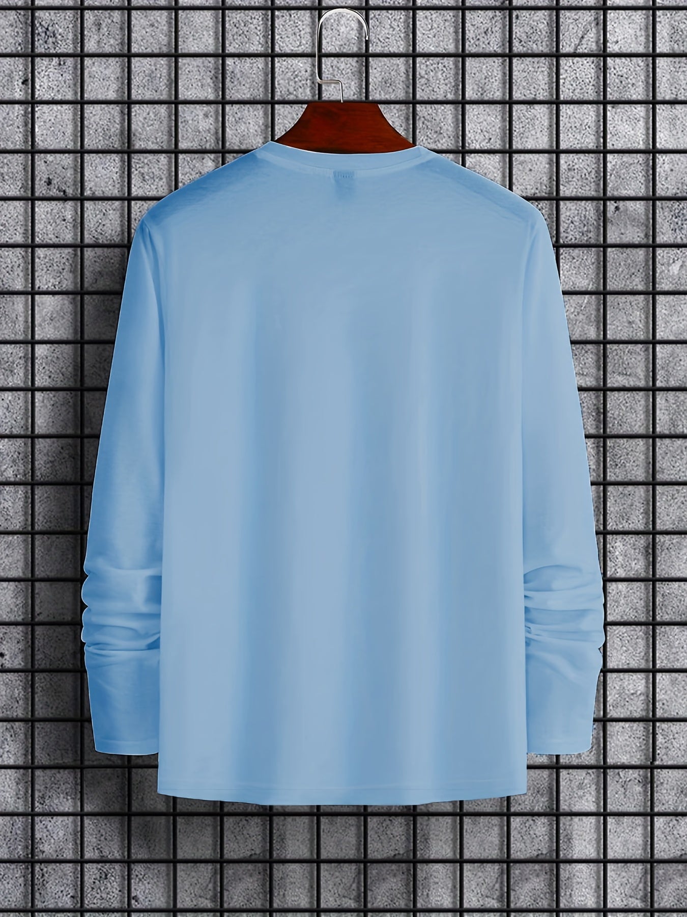 Teddy Bear Boxer Pattern Print Men's Long Sleeve T-Shirt