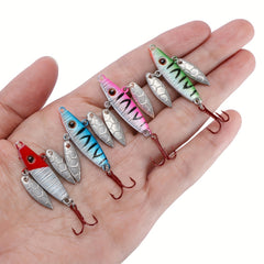 8pcs Winter Ice Fishing Lures Balancer Carp Walleye Perch Various Colors