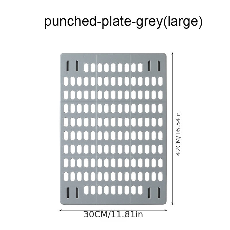 1pc DIY Punching Wall Rack Shelf Wall Hanging Storage Hook Rack