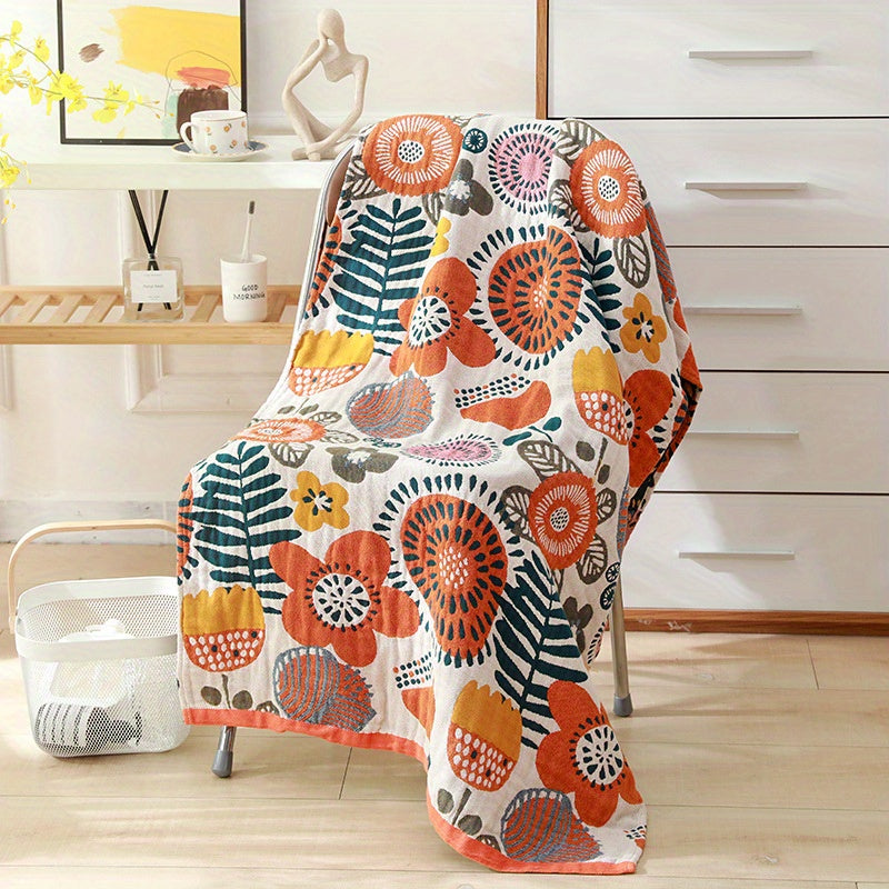 Boho Pattern Beach Towel Quick Drying Soft Absorbent Cotton Blanket