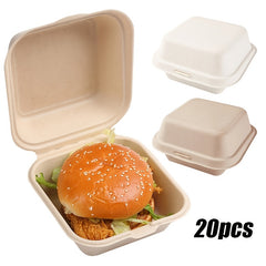 10pcs Disposable Cake Box Paper Pulp Hand Painted Biodegradable