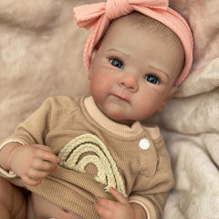 Vinyl Girl Bettie Full Body Soft Vinyl Bebe Reborn Doll with Lifelike Hair