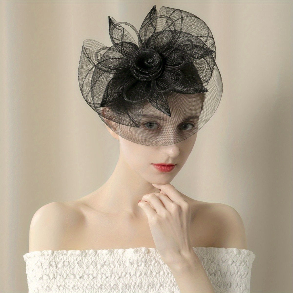 Women Flower Headband Party Birthday Horse Race Wedding Hat Derbyhat
