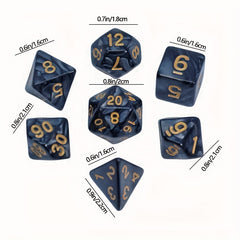 7pcs Faceted Dice Board Game TRPG Running Group Game Accessories