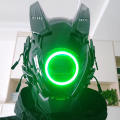 Personalised Luminous Cyberpunk Mask For Cosplay Photography Street Shooting