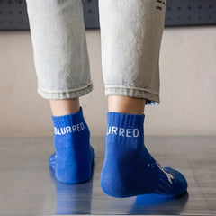 Men's Mid Crew Sport Socks Sweat Absorbing Cotton Blend Comfy Breathable Socks