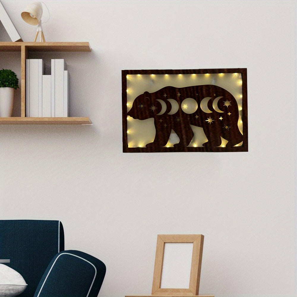 LED Wooden Board Butterfly Series Hanging Light