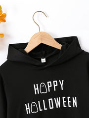 Funny Skull Print Boys Hoodie Long Sleeve Sweatshirt