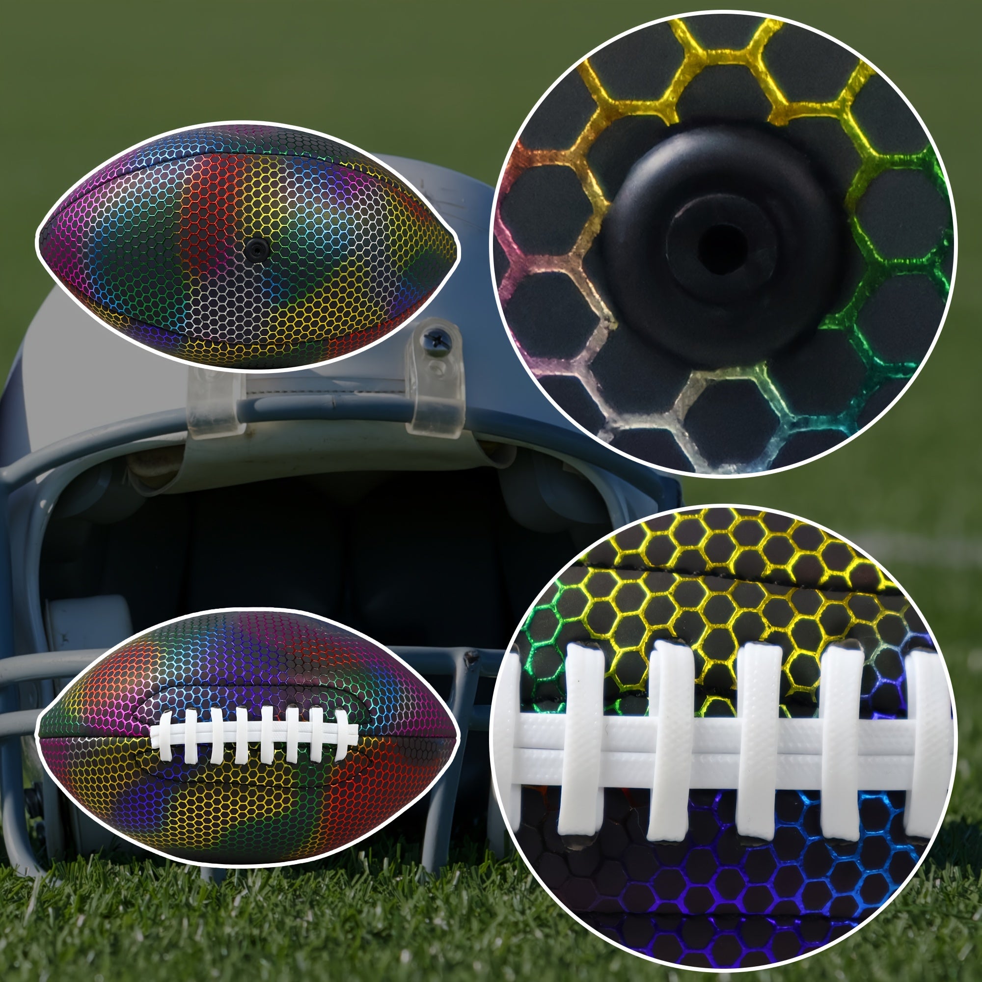 Colorful Reflective American Football for Sports Training