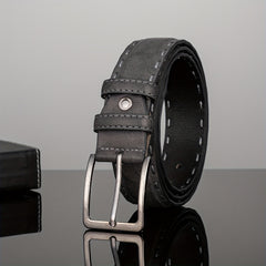 Men's Casual PU Leather Buckle Belt for Pants Jeans