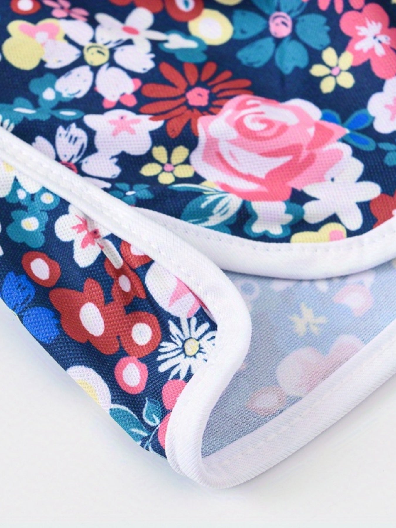 Girls Floral Print Drawstring Pants Summer Sport Shorts